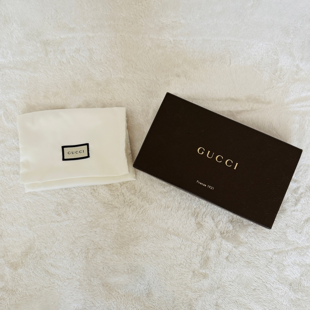 Gucci Brown Box with White Dust Bag